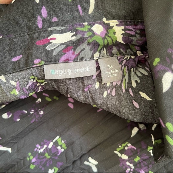 Y2k ruffle purple long sleeve floral top - Picture 6 of 6